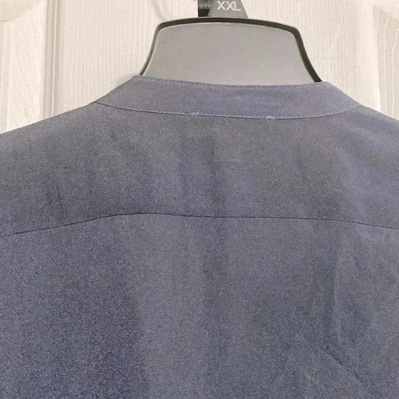 Calvin Klein gray button down blouse top shirt size XL - Picture 12 of 15